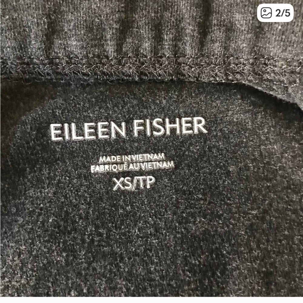 Eileen Fisher Charcoal Gray straight leg pants - Picture 3 of 5